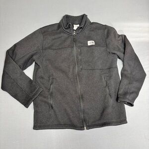 North Face Jacket Men’s Large Osito Knit Fleece Black Full Zip lightweight